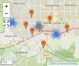 Area schools map